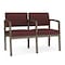 Lesro Lenox 2 Seat Tandem Seating W/ Arm, 43.5 in W 24.5 in L 32 in H LS2103 - alternate 1